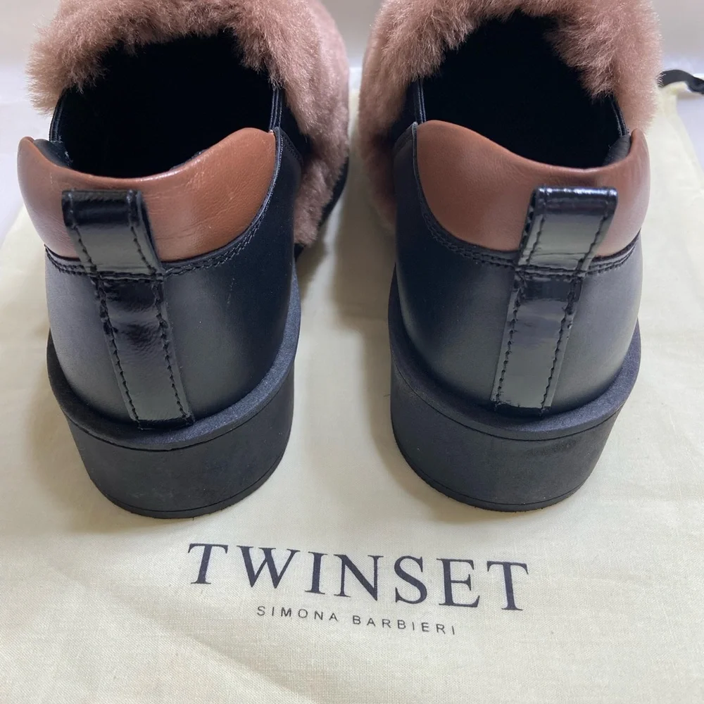 Twinset 🇮🇹 slip on shoes, platform, size 6